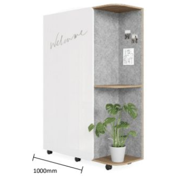 Multipurpose Storage with White Sheen Door