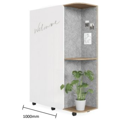 Multipurpose Storage with White Sheen Door