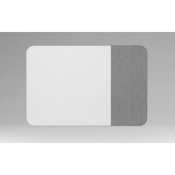 Curved Wall Mount Glass Whiteboard / Pinboard