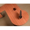 P-Shape Desk 2100mm - Cherry & Graphite