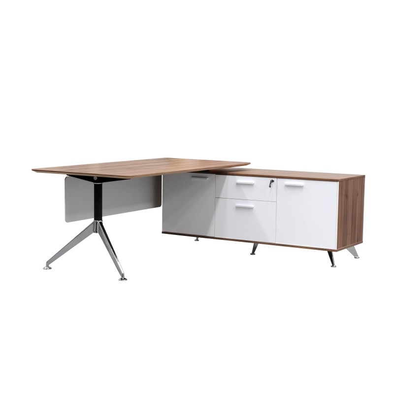 Potenza Executive Desk Sepia