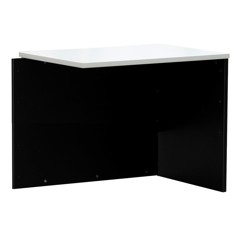 OM Reception Desk White and Graphite