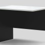 Desk Extension - White & Graphite