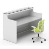 Classic Reception Desk 1800mm White