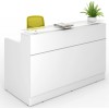 Classic Reception Desk 1800mm White