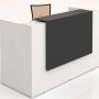 Sorrento Reception Desk 3 SIZES White & Black