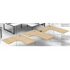 Corner Desktop Deluxe Natural Oak (Extra Deep)
