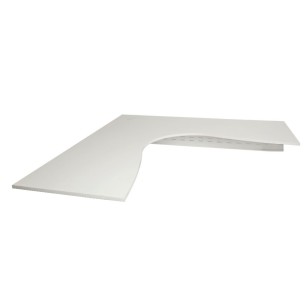 Corner Desktop Natural White  