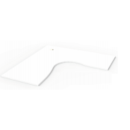 Corner Desktop Deluxe Natural White (Extra Deep)