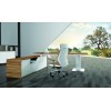 Evolution Executive Desk - Electric Height Adjustable Zebrano Wood