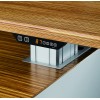 Evolution Executive Desk - Electric Height Adjustable Zebrano Wood