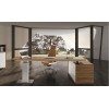 Evolution Executive Desk - Electric Height Adjustable Zebrano Wood