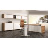 Evolution Executive Desk - Electric Height Adjustable Zebrano Wood