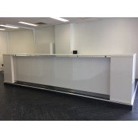 Aston Reception Desk White Custom Design Aston Reception Desk White Custom Design