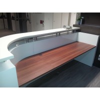Executive Reception Desk Gloss White Executive Reception Desk Gloss White