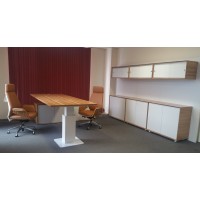 Evolution Executive Desk with Evolution Cabinet Cluster Evolution Executive Desk with Evolution Cabinet Cluster