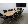 Novara  Boardroom Table 3m Zebrano