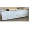 Hugo Plus Reception Desk Gloss White