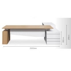 Geo Executive Desk - 101 Selectric Height Adjustable