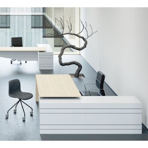 Geo Slab End Executive Desk