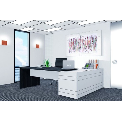 Geo Slab End Executive Desk