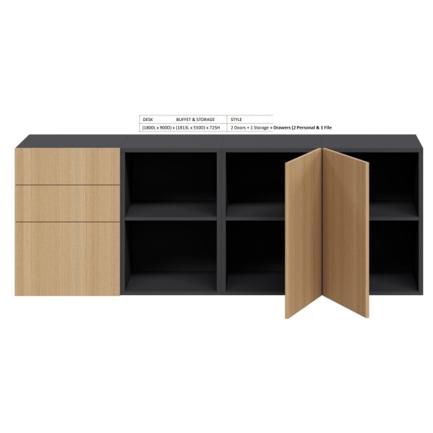 Tailor Executive Desk + Storage System -                   (Huge range of colours and leg options)