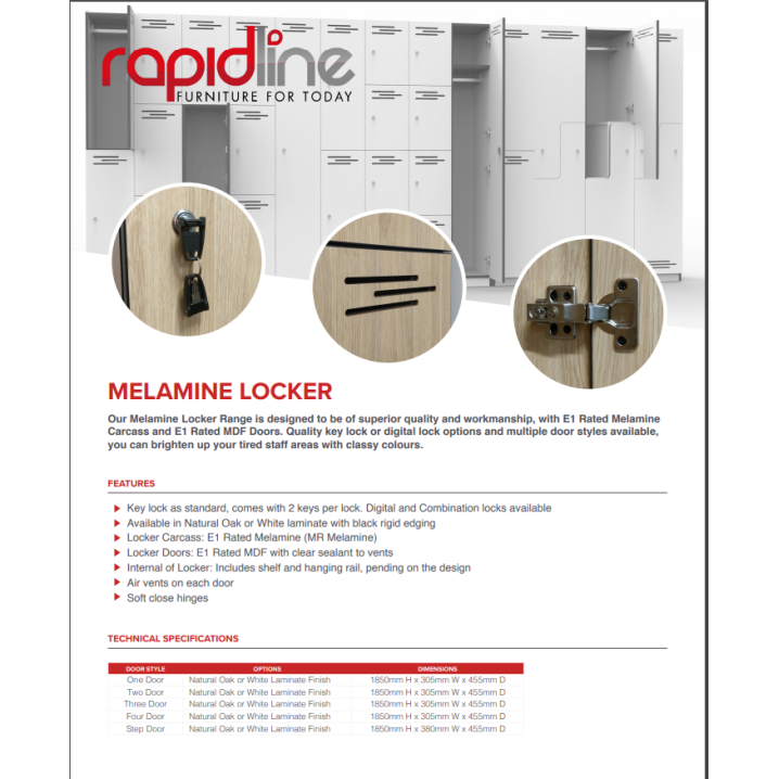 Infinity Melamine Lockers