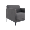 Aspen Sofa Lounge - Charcoal Fabric 