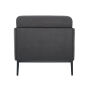 Aspen Sofa Lounge - Charcoal Fabric 