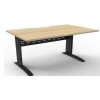 Deluxe Rapid Span Desk - Natural Oak Top with Choice of Bases