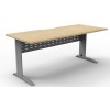 Deluxe Rapid Span Desk - Natural Oak Top with Choice of Bases