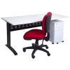 Rapid Span Desk - White Top with Choice of Bases