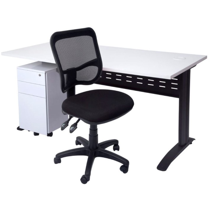 Rapid Span Desk - White Top with Choice of Bases