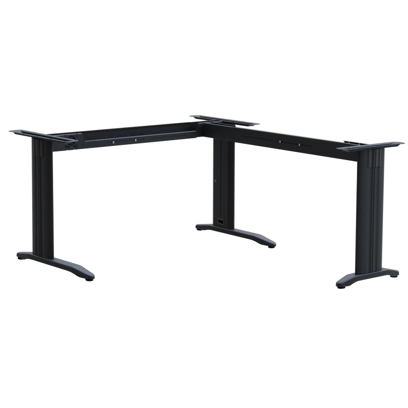 WSTB Corner Desk Metal Frame With Optional Modesty Panels