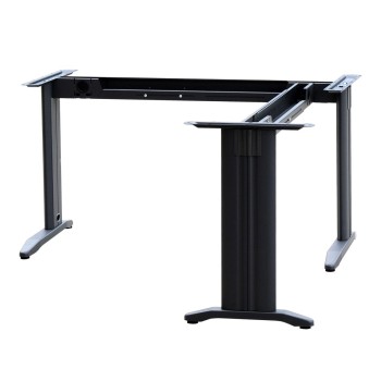WSTB Corner Desk Metal Frame With Optional Modesty Panels