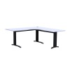 WSTB Corner Desk Metal Frame With Optional Modesty Panels