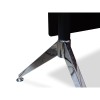 Novara Executive Desk in Zebrano Wood Veneer with Cabinet Return