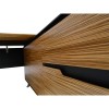 Novara Executive Desk in Zebrano Wood Veneer with Cabinet Return