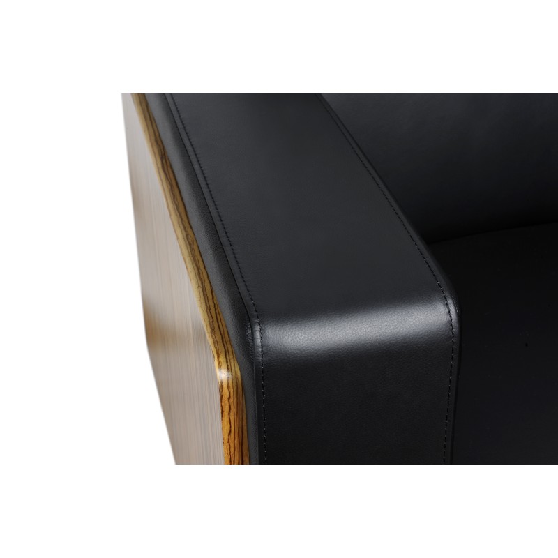Novara Executive Lounge Wood Veneer and Leather