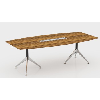 Novara  Boardroom Table 2.4m Zebrano 