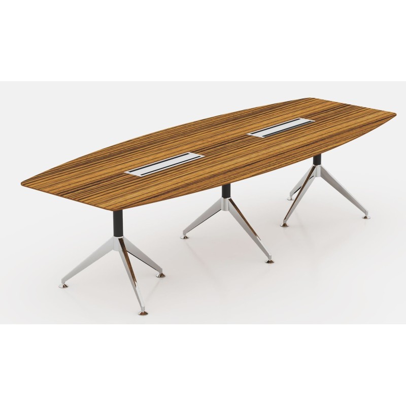 Novara  Boardroom Table 3m Zebrano