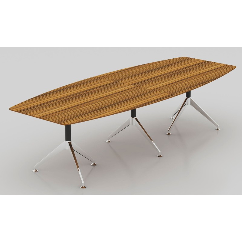 Novara  Boardroom Table 3m Zebrano