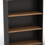 Bookcase in Beech and Graphite - 1200mm High
