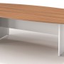 OM Boardroom Table 2.4m Birch and White H-Base
