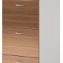 Filing Cabinet - 4 Drawer Birch and White