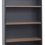 Bookcase in Walnut and Graphite - 1800mm High 