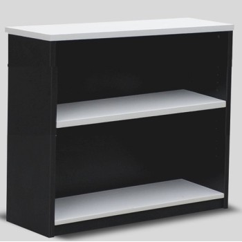 Bookcase in White and Graphite - 900mm High