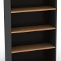 Bookcase in Beech and Graphite - 1500mm High