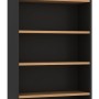 Bookcase in Beech and Graphite - 1800mm High 