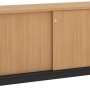 Credenza Beech & Graphite 